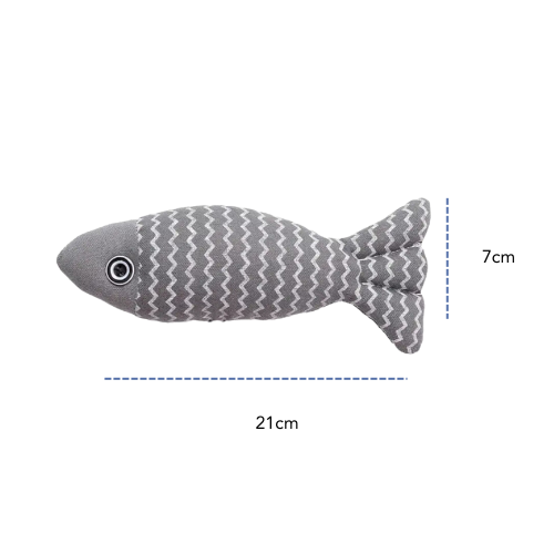 Fish Plushie GRAY