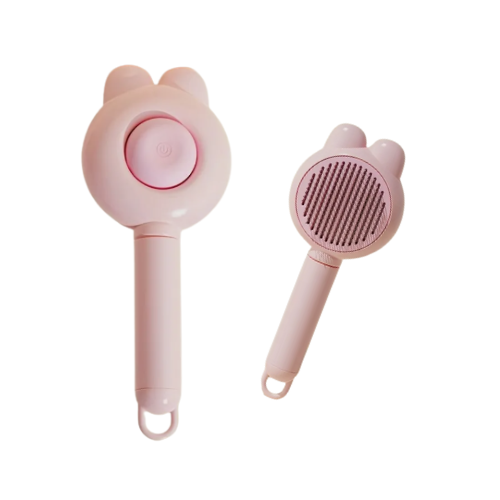 Bunny Fur Brush PINK