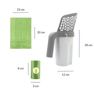 Litter Scoop with Bag Holder