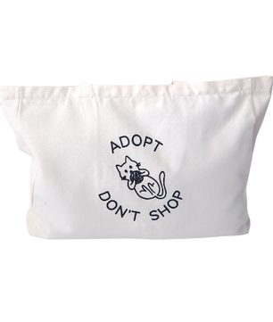 XL Tote Bag - Adopt Don't Shop