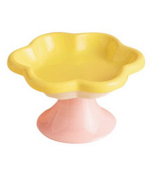 ceramic raised bowl for cats