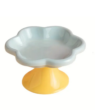 ceramic raised bowl for cats