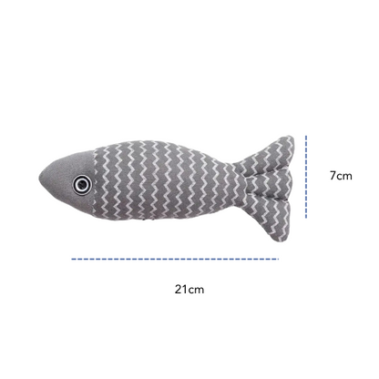 Fish Plushie GRAY