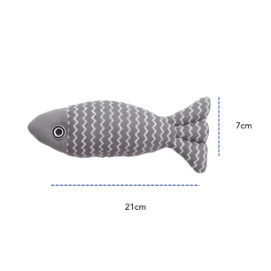 Fish Plushie GRAY
