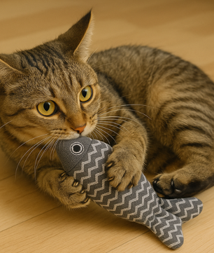 Fish Plushie GRAY