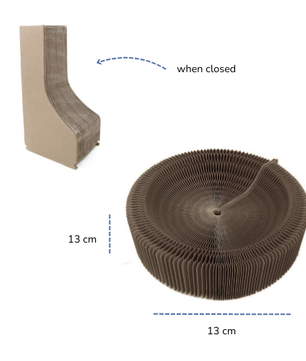 large cat bed accordion cardboard